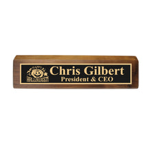 Load image into Gallery viewer, Desk Wedge Name Plate - PERSONALIZED - Happy Halloween - 11 Inches