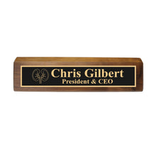Load image into Gallery viewer, Desk Wedge Name Plate - PERSONALIZED - Kidney - 11 Inches