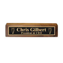 Load image into Gallery viewer, Desk Wedge Name Plate - PERSONALIZED - Arrowhead - 11 Inches