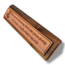 Load image into Gallery viewer, Desk Wedge Name plate - Marcus Aurelius - 11 Inches