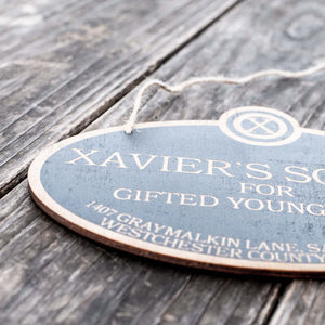 Xavier's School for Gifted Youngsters - Black Door Sign 6x9inches