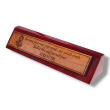 Load image into Gallery viewer, Desk Wedge Name plate - Marcus Aurelius - 11 Inches