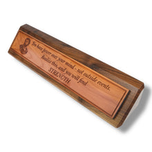 Load image into Gallery viewer, Desk Wedge Name plate - Marcus Aurelius - 11 Inches