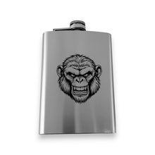 Load image into Gallery viewer, 8oz Flask - Andy the Ape - Stainless Steel