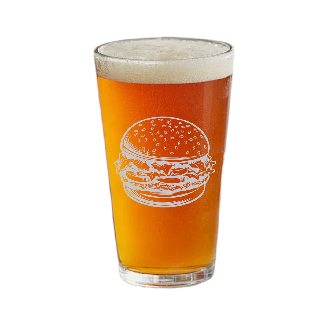 16oz Beer Mug - Hamburger