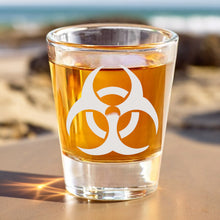 Load image into Gallery viewer, 2oz Biohazard Shot Glass