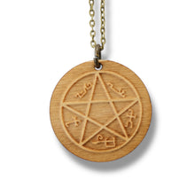Load image into Gallery viewer, Necklace - Demon Trap - Snake and Cable Link chains