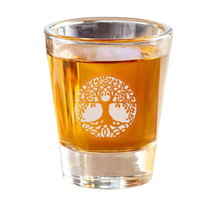 2oz Celtic Tree of Life Shotglass LASER