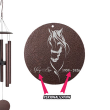 Load image into Gallery viewer, Wind Chime - My Horse - PERSONALIZED - powder coated