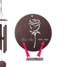 Load image into Gallery viewer, Wind Chime - Rose - PERSONALIZED - powder coated