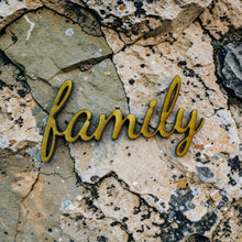 Load image into Gallery viewer, Signs - blessed family faith memories - All 4 - Raw Wood
