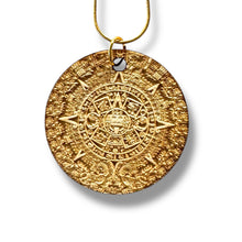 Load image into Gallery viewer, Necklace - Mayan Calendar - Snake and Cable Link chains