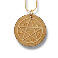 Load image into Gallery viewer, Necklace - Demon Trap - Snake and Cable Link chains