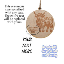 Load image into Gallery viewer, Ornament - Animals - PERSONALIZED - Raw Wood