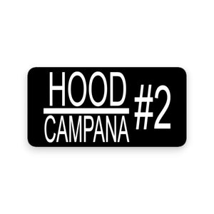 Hood Name Plates - Restaurant Hood Plates for the kitchen