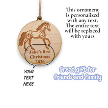 Load image into Gallery viewer, Ornament - Animals - PERSONALIZED - Raw Wood