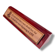 Load image into Gallery viewer, Desk Wedge Name plate - Marcus Aurelius - 11 Inches