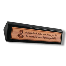 Load image into Gallery viewer, Desk Wedge Name plate - Marcus Aurelius - 11 Inches