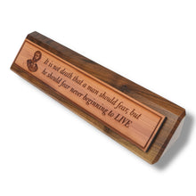 Load image into Gallery viewer, Desk Wedge Name plate - Marcus Aurelius - 11 Inches