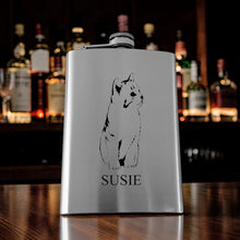 Load image into Gallery viewer, 8oz Flask or 15oz Wine Glass - Kitten - PERSONALIZED