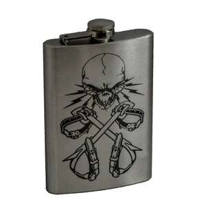 8oz Lineman 3 Stainless Steel Flask