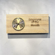 Load image into Gallery viewer, Clock - Cedar Picket - Employee of the Month - 12x5 Inches