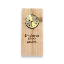 Load image into Gallery viewer, Clock - Cedar Picket - Employee of the Month - 12x5 Inches