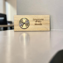 Load image into Gallery viewer, Clock - Cedar Picket - Employee of the Month - 12x5 Inches