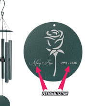 Load image into Gallery viewer, Wind Chime - Rose - PERSONALIZED - powder coated