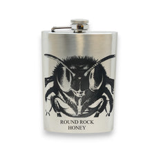Load image into Gallery viewer, 8oz Flask - Honey Bee - PERSONALIZED - Stainless Steel