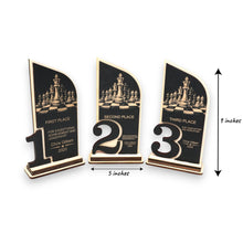 Load image into Gallery viewer, Trophy Award - PERSONALIZED - Chess - 1st 2nd 3rd Place - 9x5 Inches