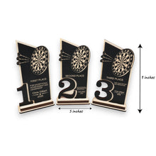 Load image into Gallery viewer, Trophy Award - PERSONALIZED - Darts - 1st 2nd 3rd Place - 9x5 Inches