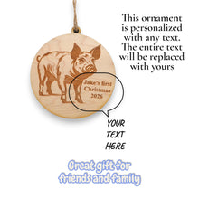 Load image into Gallery viewer, Ornament - Animals - PERSONALIZED - Raw Wood