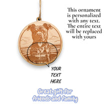 Load image into Gallery viewer, Ornament - Animals - PERSONALIZED - Raw Wood