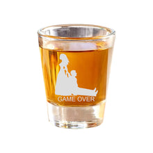 Load image into Gallery viewer, 2oz Game Over Shot Glass Wedding Groomsman gift