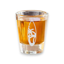 Load image into Gallery viewer, 2oz - Palm Tree Surfboard -  Shot Glass