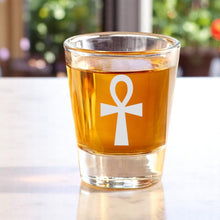 Load image into Gallery viewer, 2oz Key of life Ankh Shot Glass
