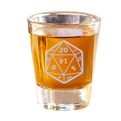 2oz D20 Shot Glass