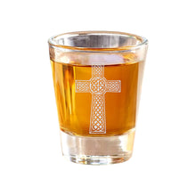 Load image into Gallery viewer, 2oz Celtic Cross Shot Glass