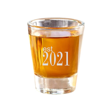 2oz Est 2021 Shot Glass