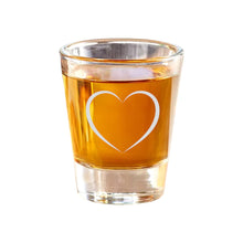 Load image into Gallery viewer, 2oz Heart Shot Glass