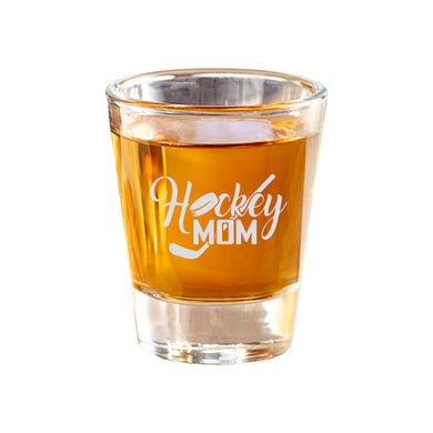 2oz Hockey Mom Shot Glass