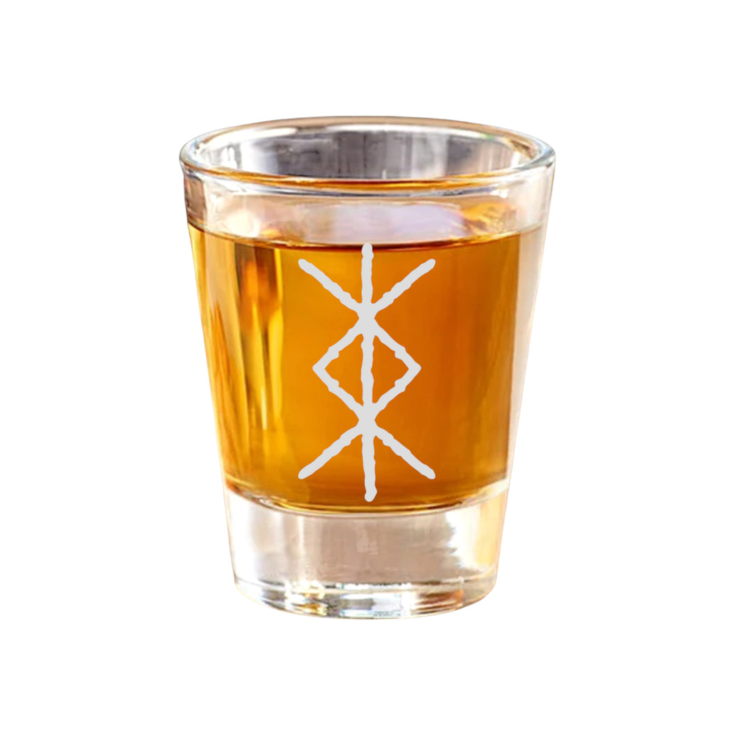 2oz Viking Protection Rune Shot Glass