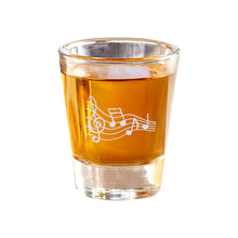 Load image into Gallery viewer, 2oz Music Notes Shot Glass