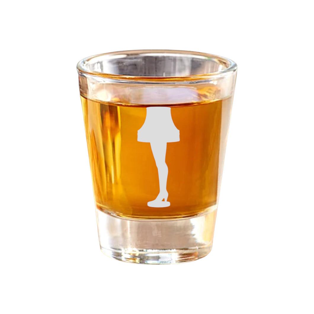 2oz Leg Lamp Shot Glass