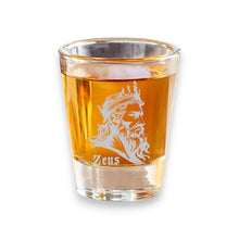 Load image into Gallery viewer, 2oz Zeus Shot Glass - God of thunder