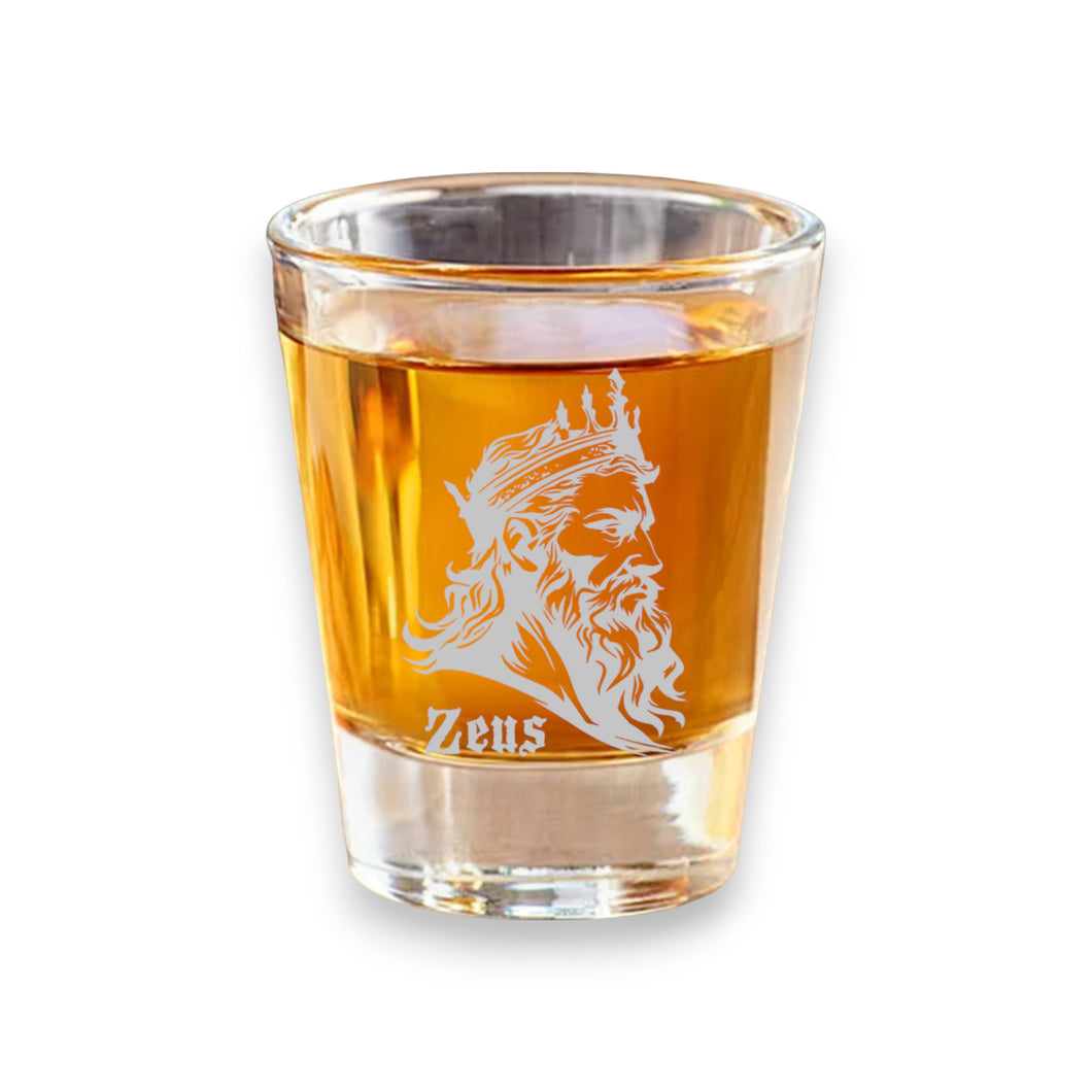 2oz Zeus Shot Glass - God of thunder