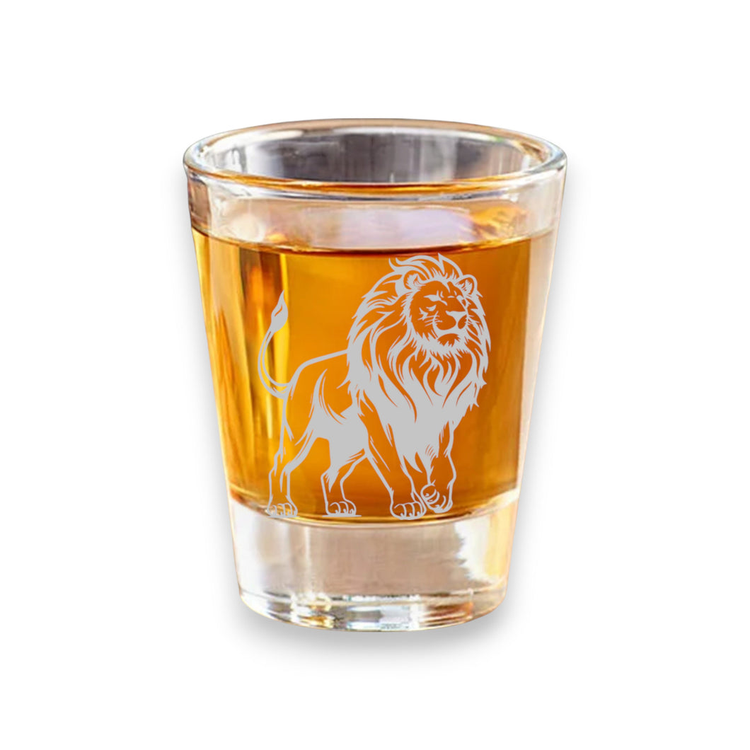 2oz Lion Shot Glass