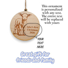 Load image into Gallery viewer, Ornament - Animals - PERSONALIZED - Raw Wood