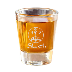 2oz Seven Deadly Sins Set of 7 Shot Glass